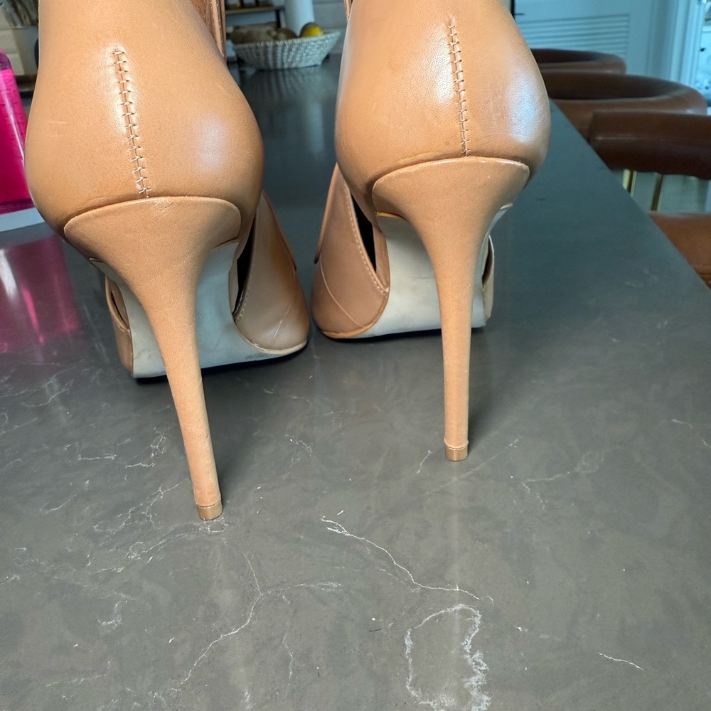 Steve Madden Camel High Heel Booties - Picture 3 of 6